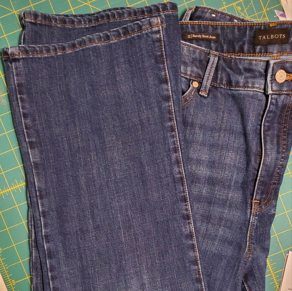 Talbots Blue Boot Cut Jeans Classic Denim
